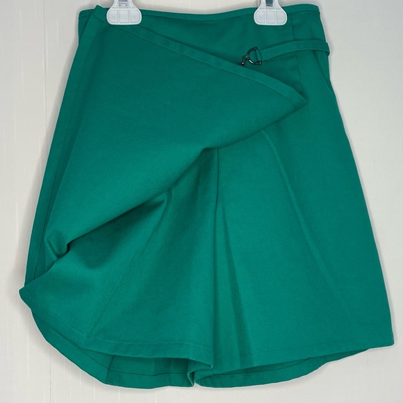 Vintage Girl Scouts Junior Uniform Skort High Waisted Faux Wrap Small Junior 90s - Picture 4 of 14